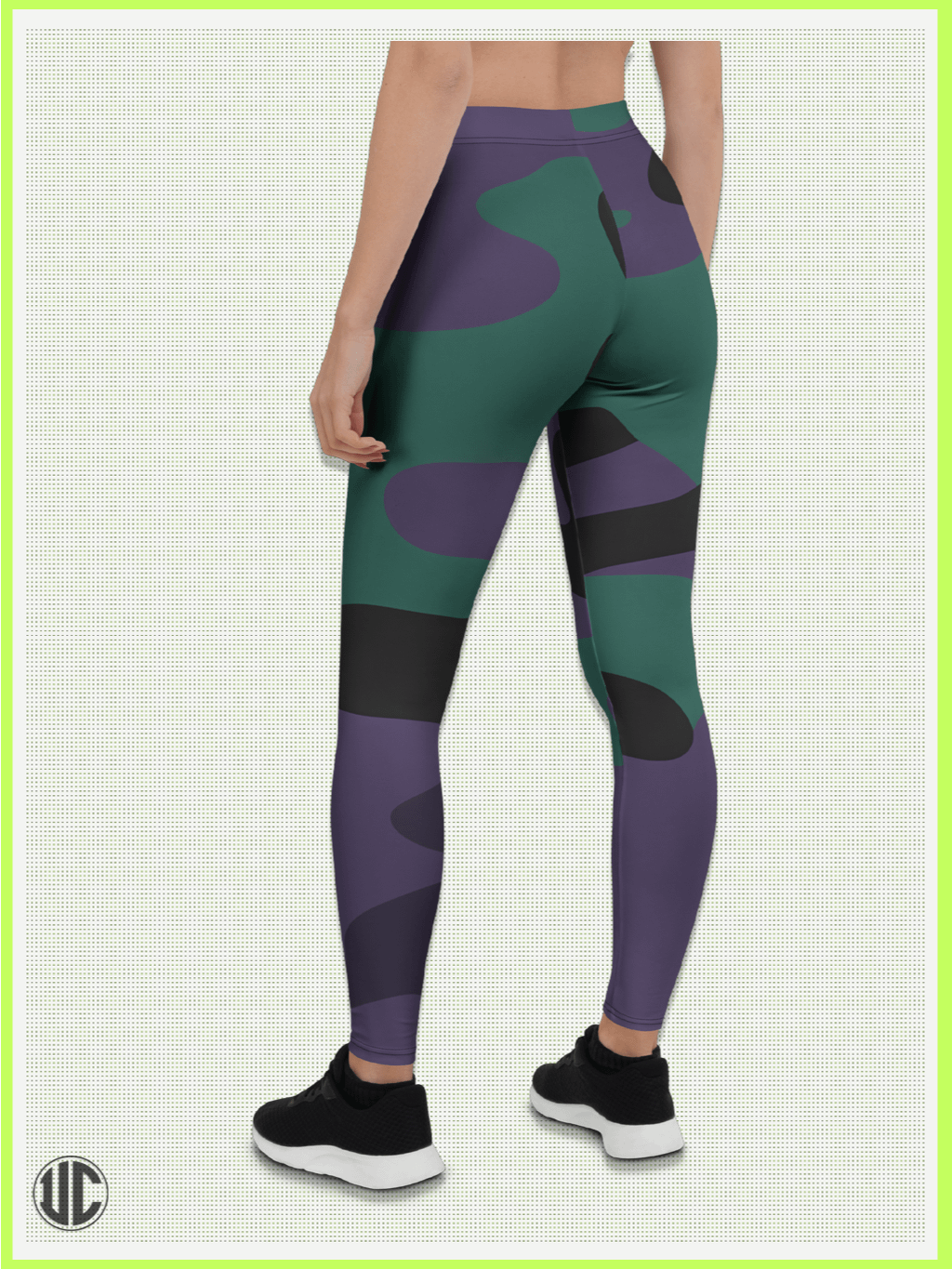 Midnight Purple Camo – Women’s Leggings product image (2)