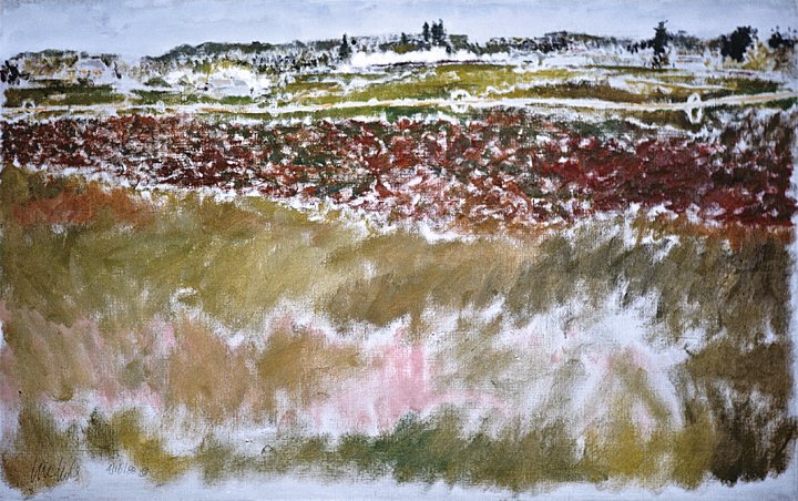 Charlie Isom's Farm (1988) on canvas ("16 x 24") product image (1)
