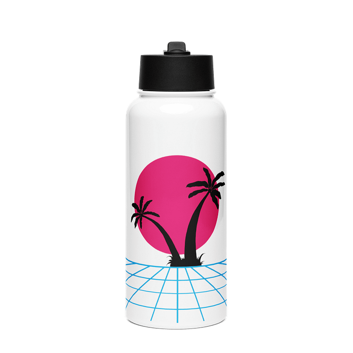 Synthwave Sunset Stainless Steel Water Bottle product image (1)
