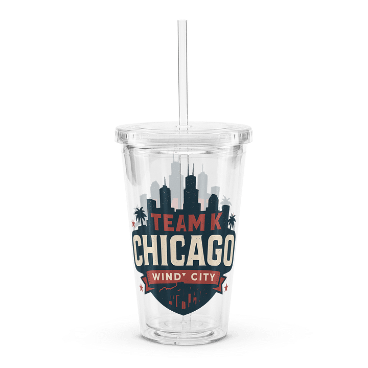 Team K Chicago Clear Plastic Tumbler product image (2)