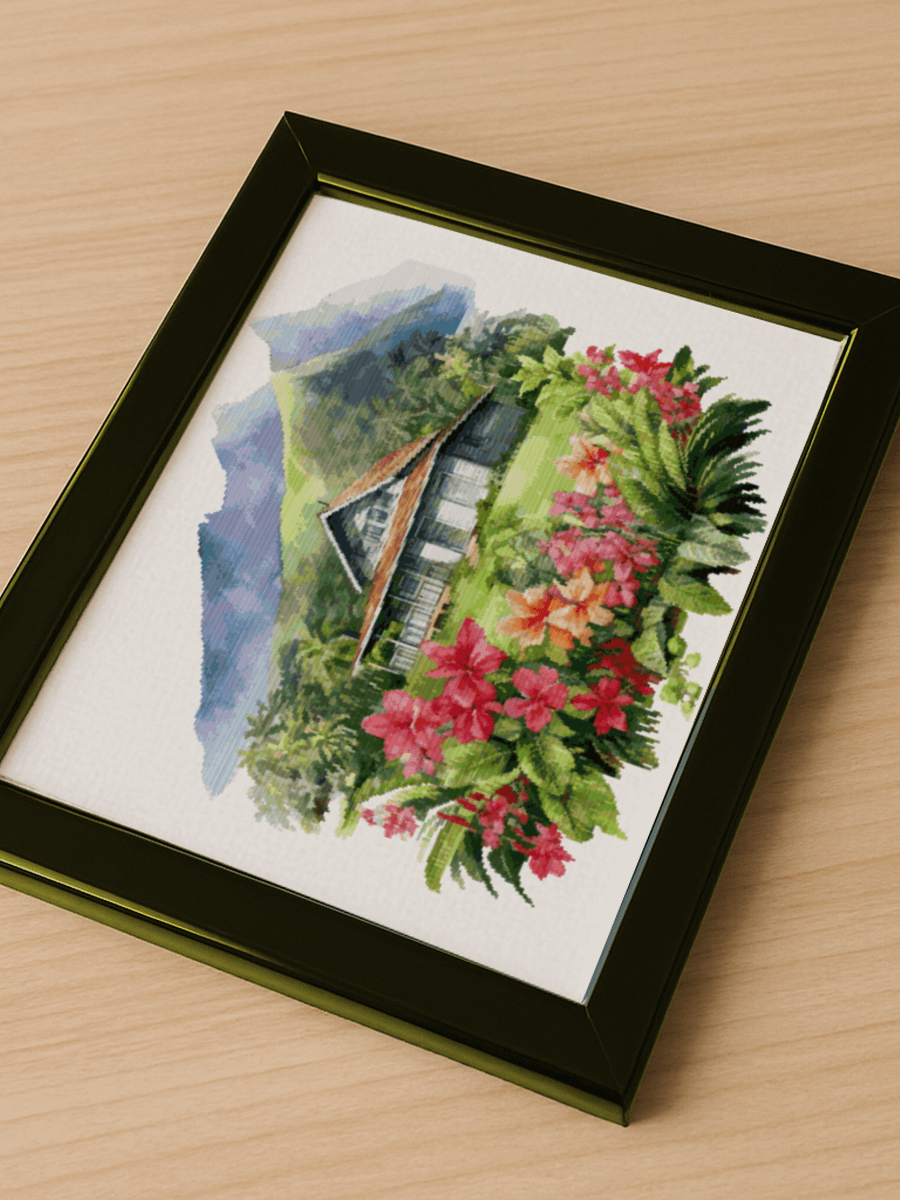Tropical Retreat Cross Stitch Pattern product image (5)