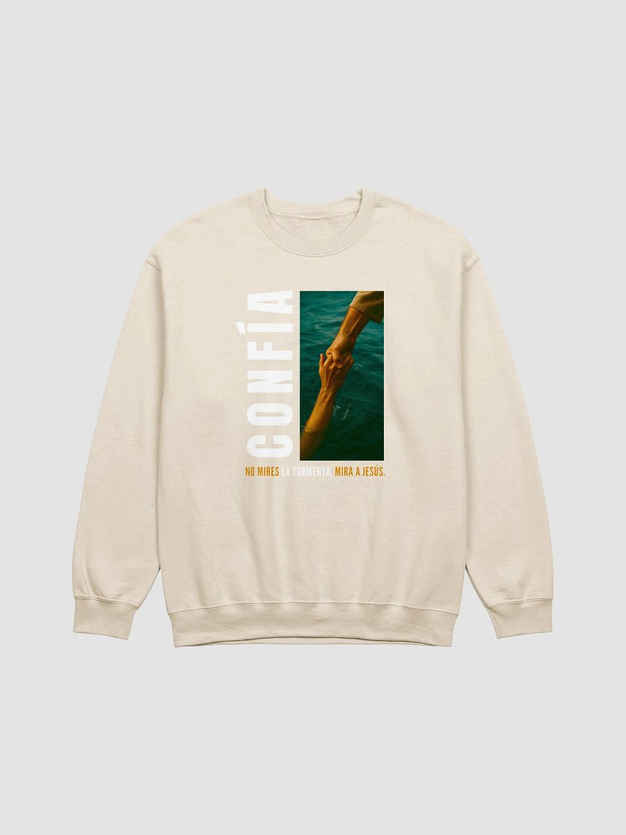 Sudadera Unisex Cuello Redondo | Confía, No mires la Tormenta product image (9)