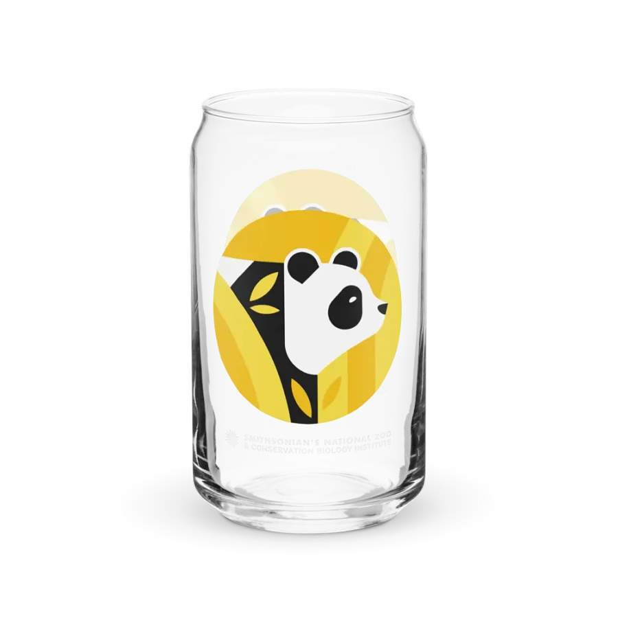 Pandas Are Here Glass (Yellow) Image 1