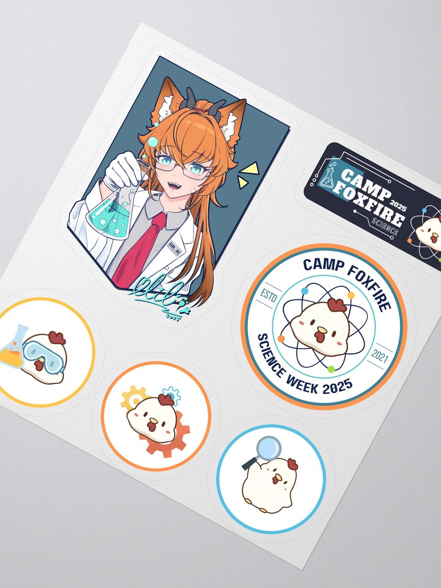 Camp Foxfire Science Week 2025 Sticker Collection product image (2)