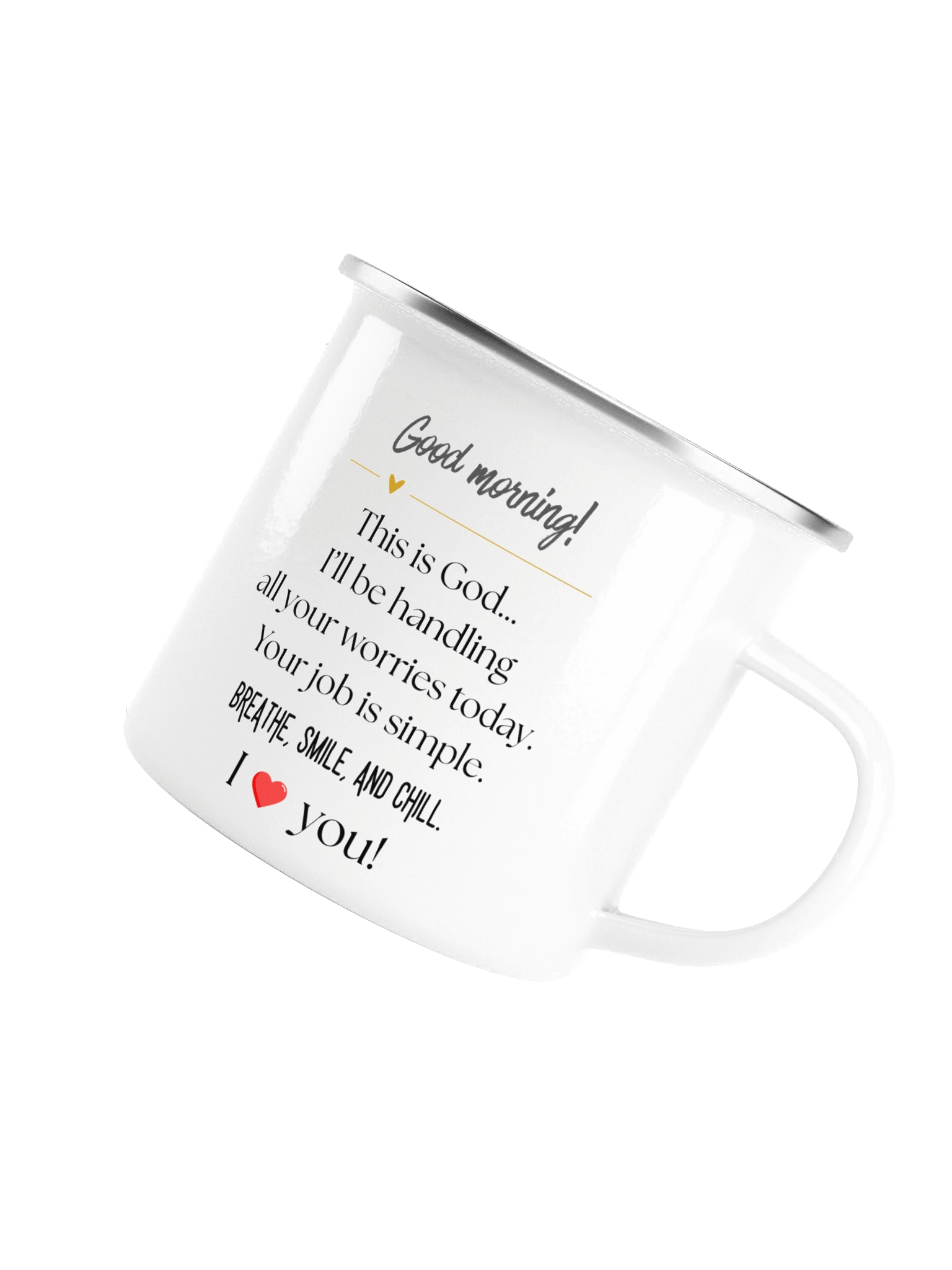 Good Morning Enamel Mug product image (4)