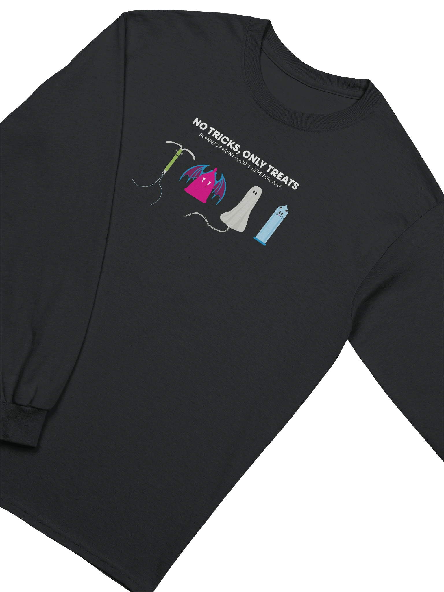 No Tricks Only Treats Long Sleeve T-Shirt product image (3)