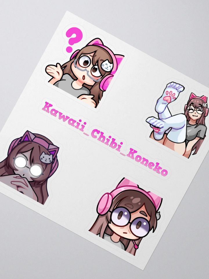 Koneko Kiss cut sticker sheet Whimzee art sheet 2 product image (4)