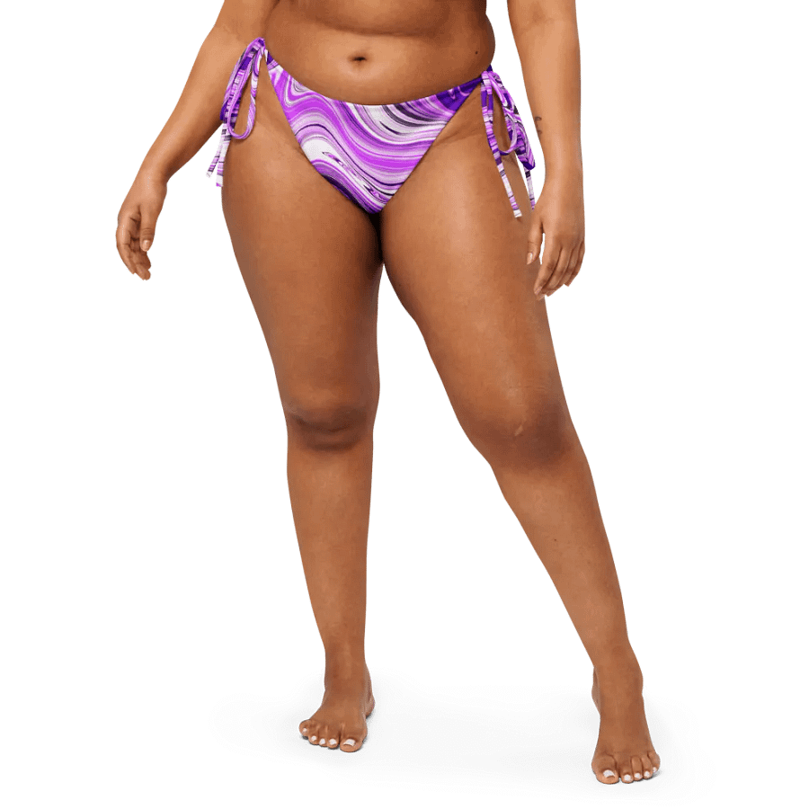 String Bikini Bottom - Purple Digital Fluid Art product image (5)