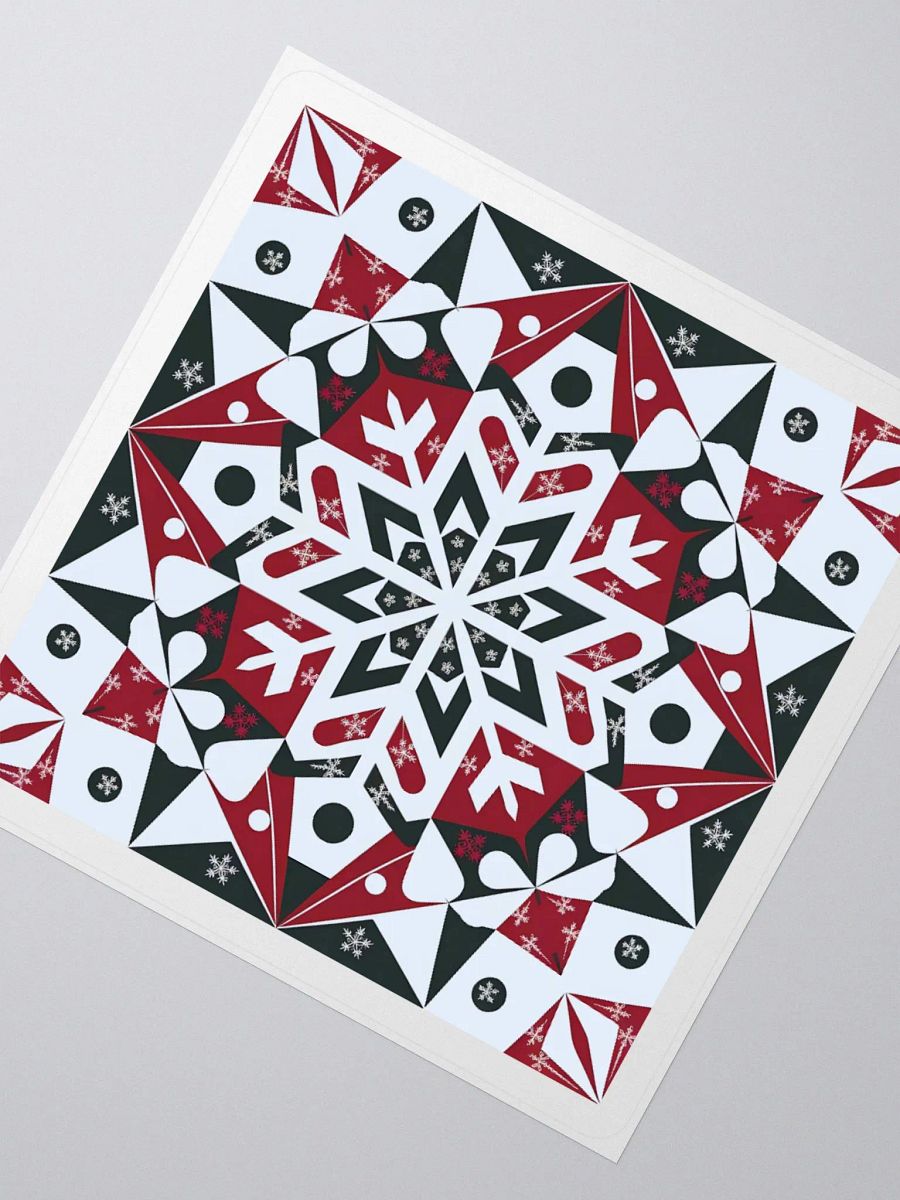 Symmetric Snowflake Kiss Cut Stickers product image (2)