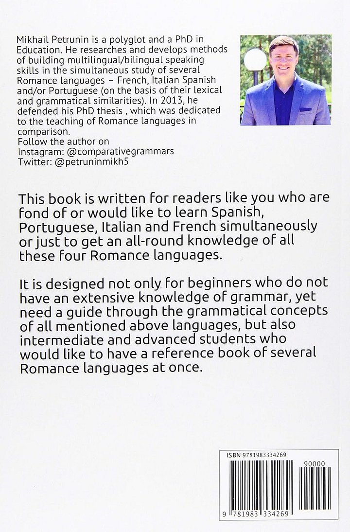 Comparative Grammar of Spanish, Portuguese, Italian and French: Learn & Compare 4 Languages Simultaneously product image (2)