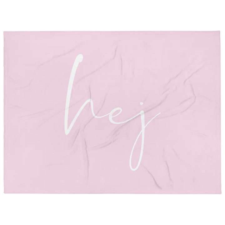 HEJ SCANDI STATEMENT PINK Throw Blanket product image (1)