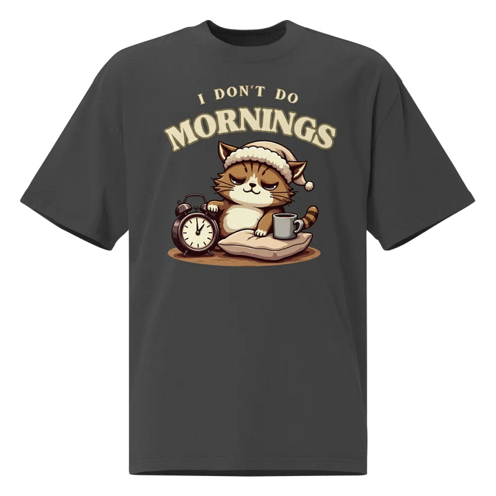 Cozy Cat Morning Vibes T-Shirt product image (1)