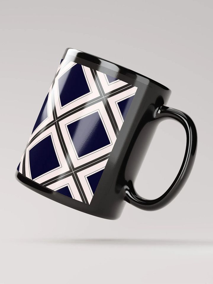 Black Diamonds Surrounded By White Black Mug product image (4)