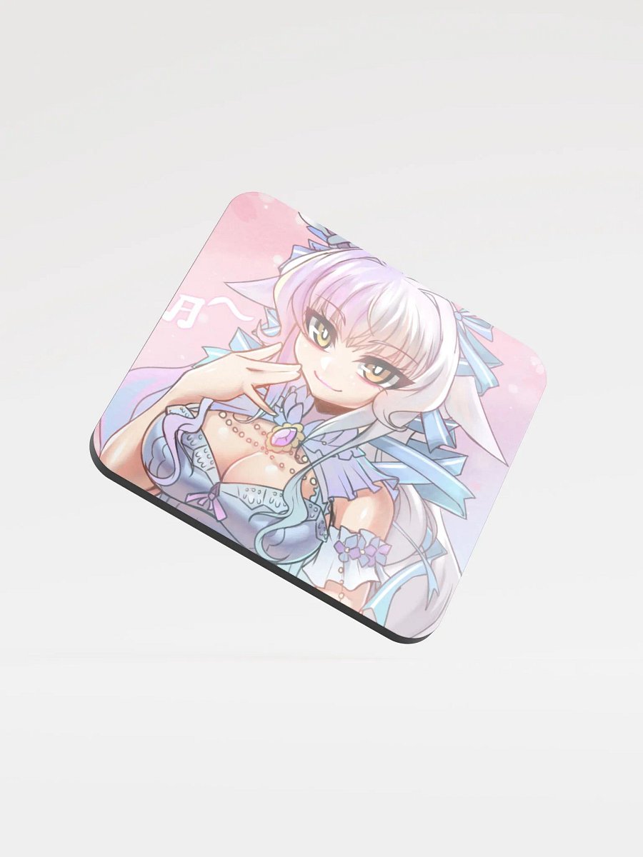 Fok Idol Pastel Anime Style Glossed Cork Coaster product image (1)
