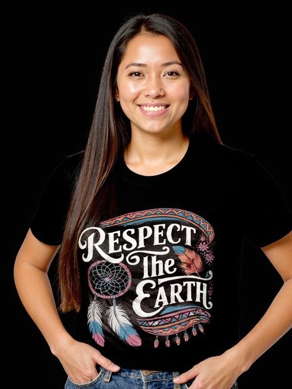 Respect the Earth Native American Wisdom T-Shirt product image (1)