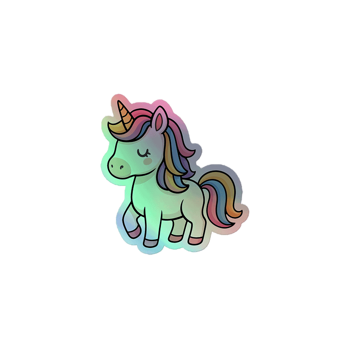 Holographic Unicorn Sticker product image (1)