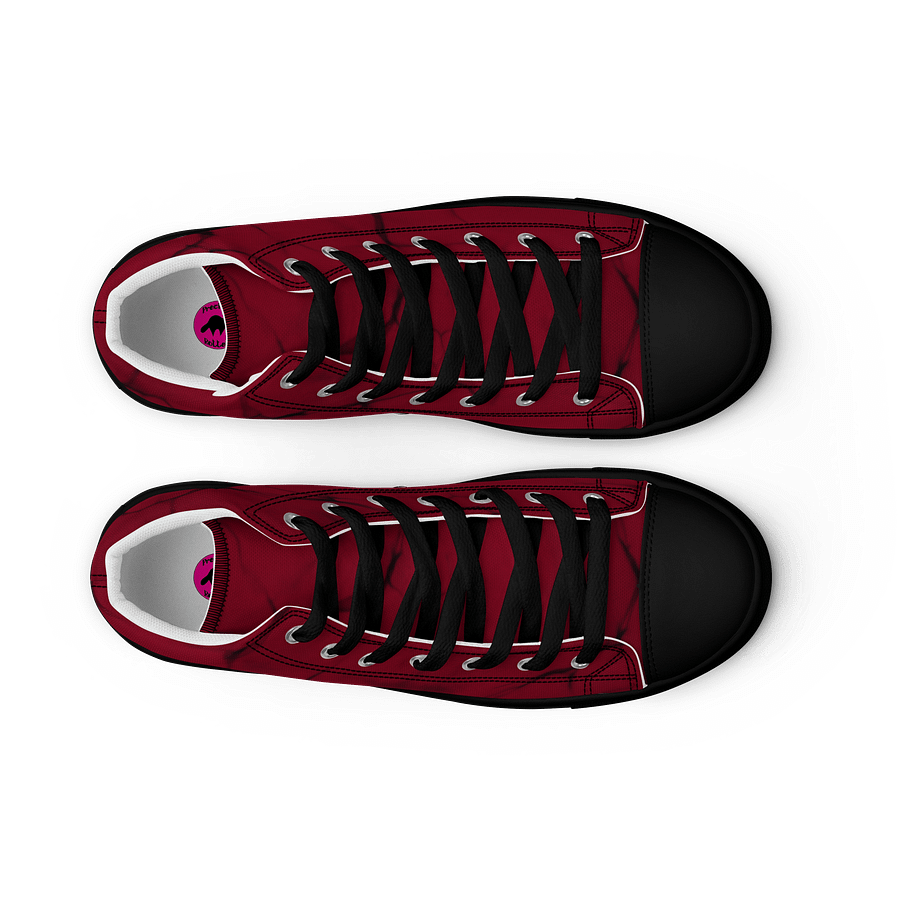 Blood Red Unisex High Top Shoes product image (9)