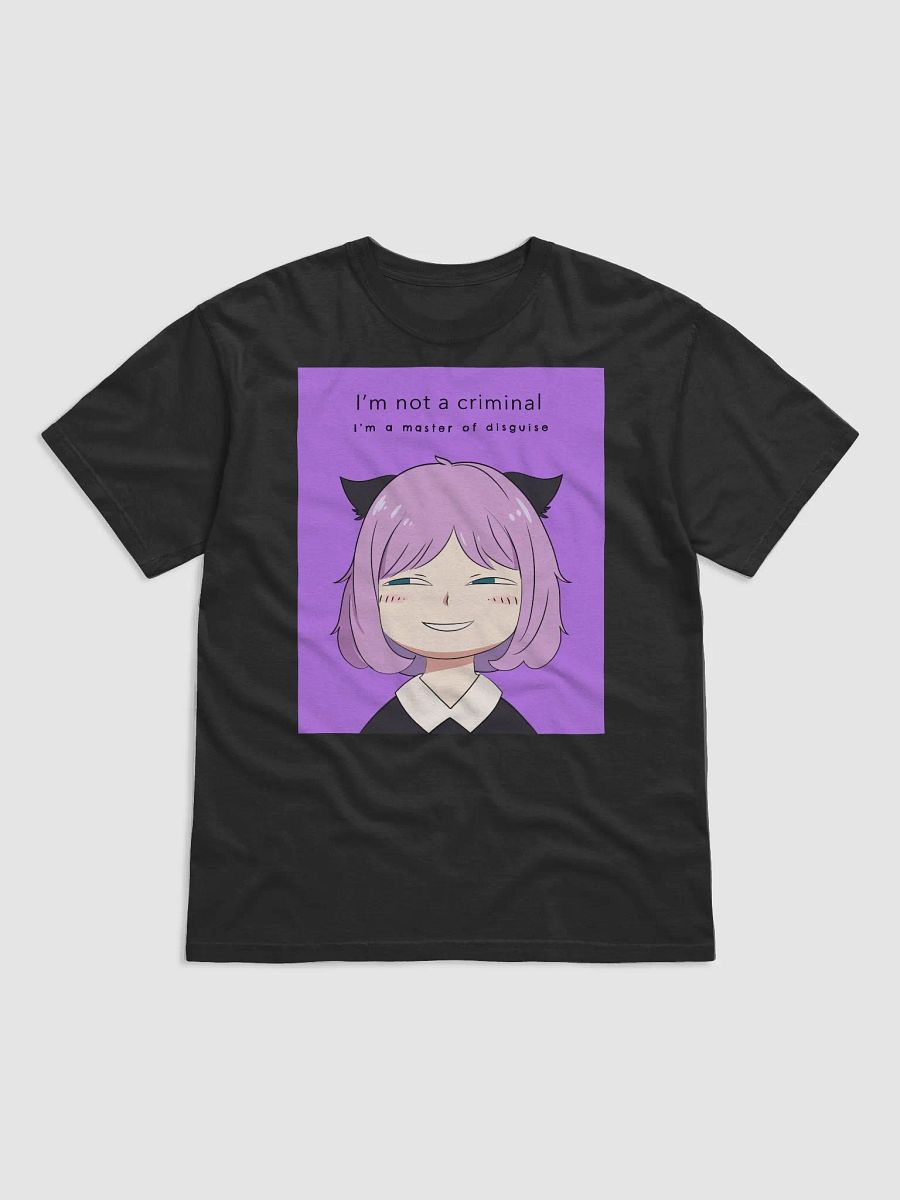 Anya's Mischievous Grin: I'm Not a Criminal, I'm a Master of Disguise! Spy x Family Inspired T-Shirt Perfect for Anime Fans! product image (1)