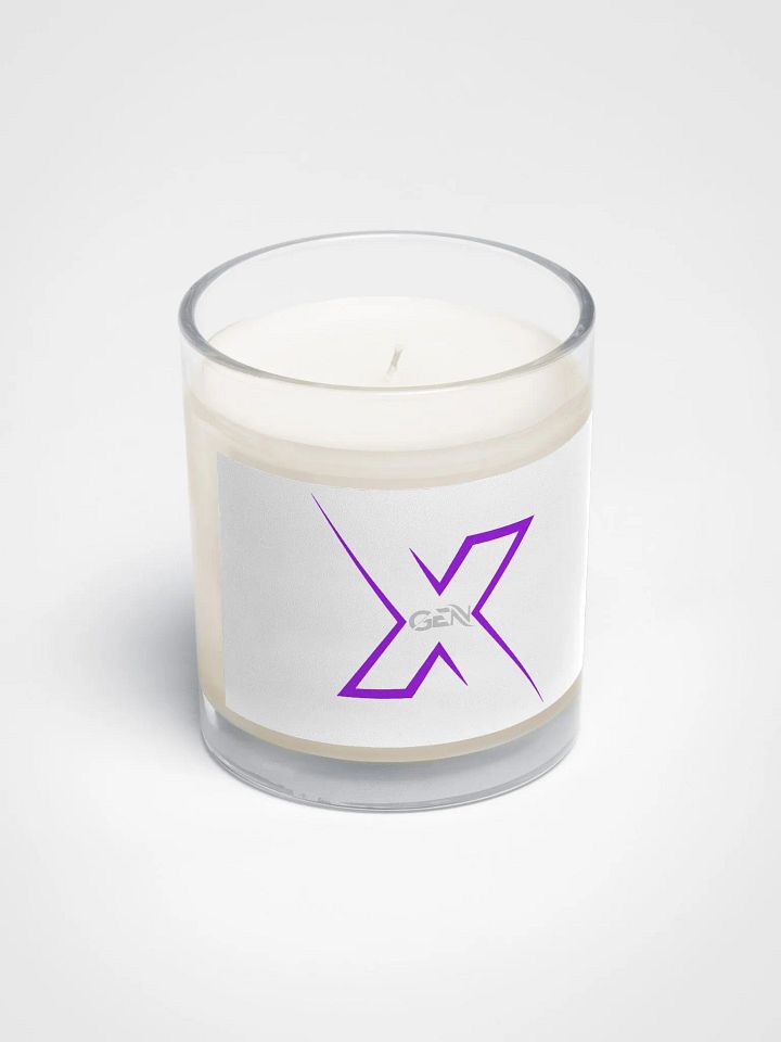 Gen X Soy Wax Candle- purple logo product image (2)