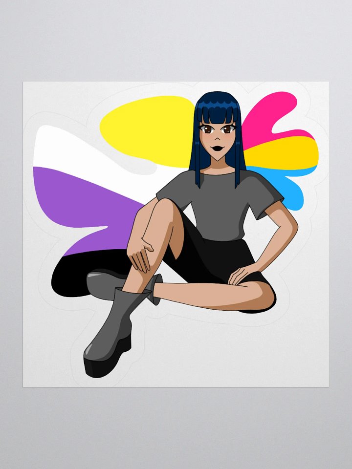 Su-Jin Pride Sticker 3" x 3" product image (1)
