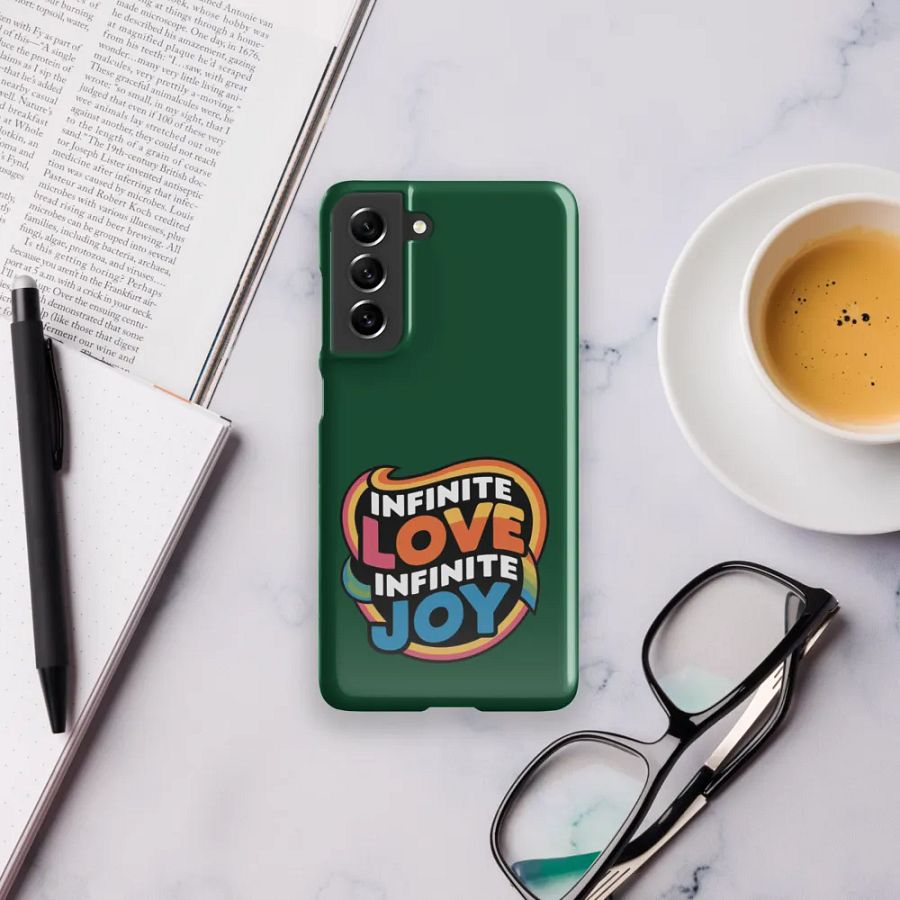 Infinite Love Infinite Joy Snap Case for Samsung (Green) product image (11)