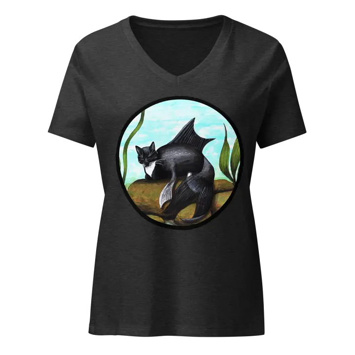 Mermeow Tuxedo V Neck product image (3)