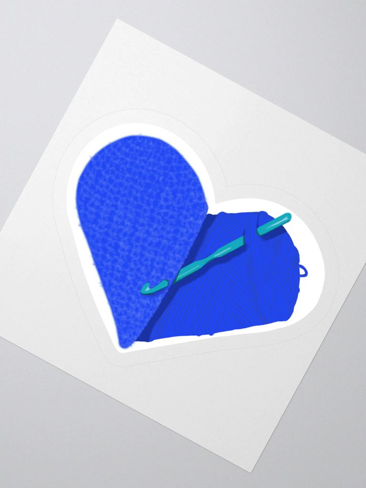 Crochet Love - Blue Sticker product image (5)