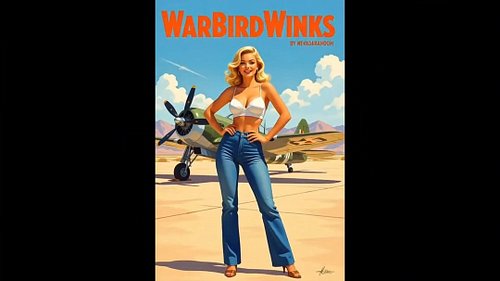 Merch Drop!  Collection: A1  Grab exclusive merch at https://warbirdwinks-shop.fourthwall.com! #WarbirdWinks #AI #Pinup #Pinu...