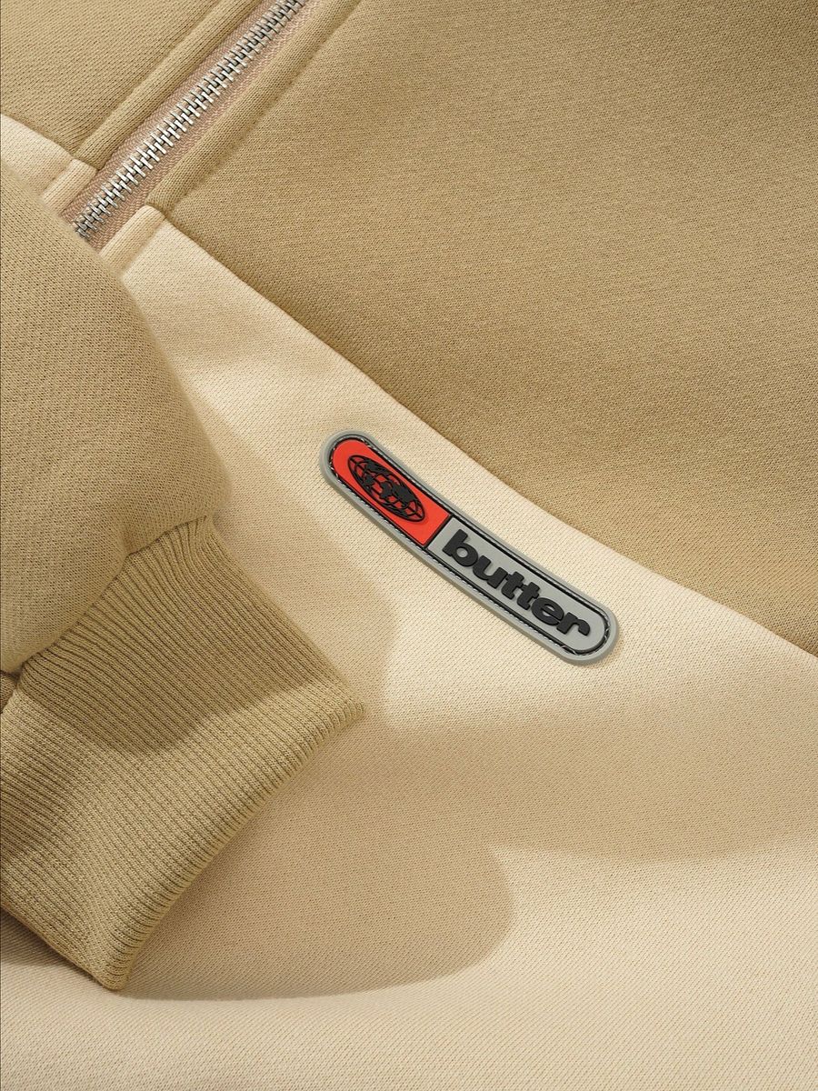 Panel Zip-Thru Hood, Tan product image (2)