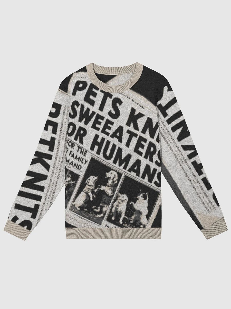 Newspaper Print Knitted Crewneck product image (3)