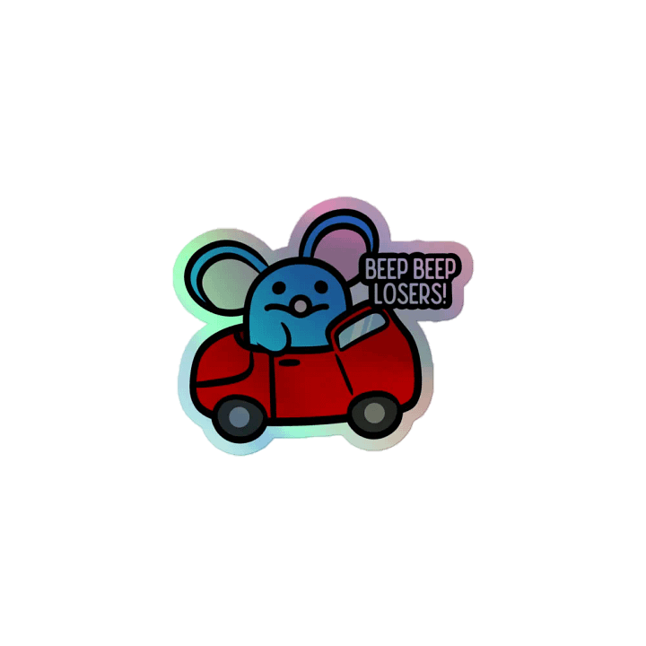 Beep Beep Holographic Sticker product image (1)