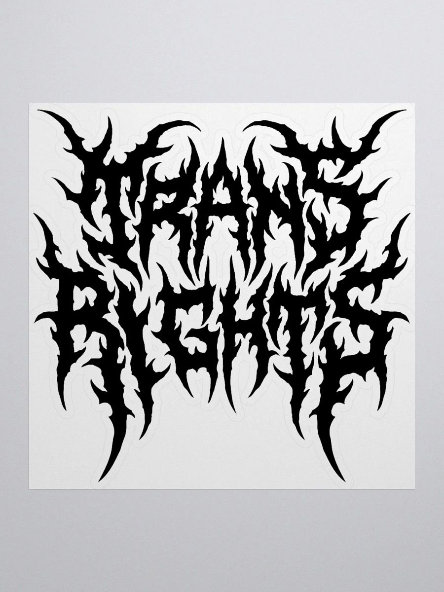 Trans Rights Heavy Metal Sticker product image (1)