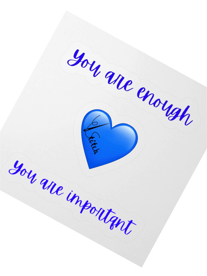 You Are Enough Heart Sticker product image (3)