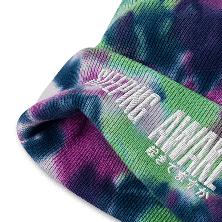 SLEEPING AWAKE TIEDYE BEANIE product image (2)