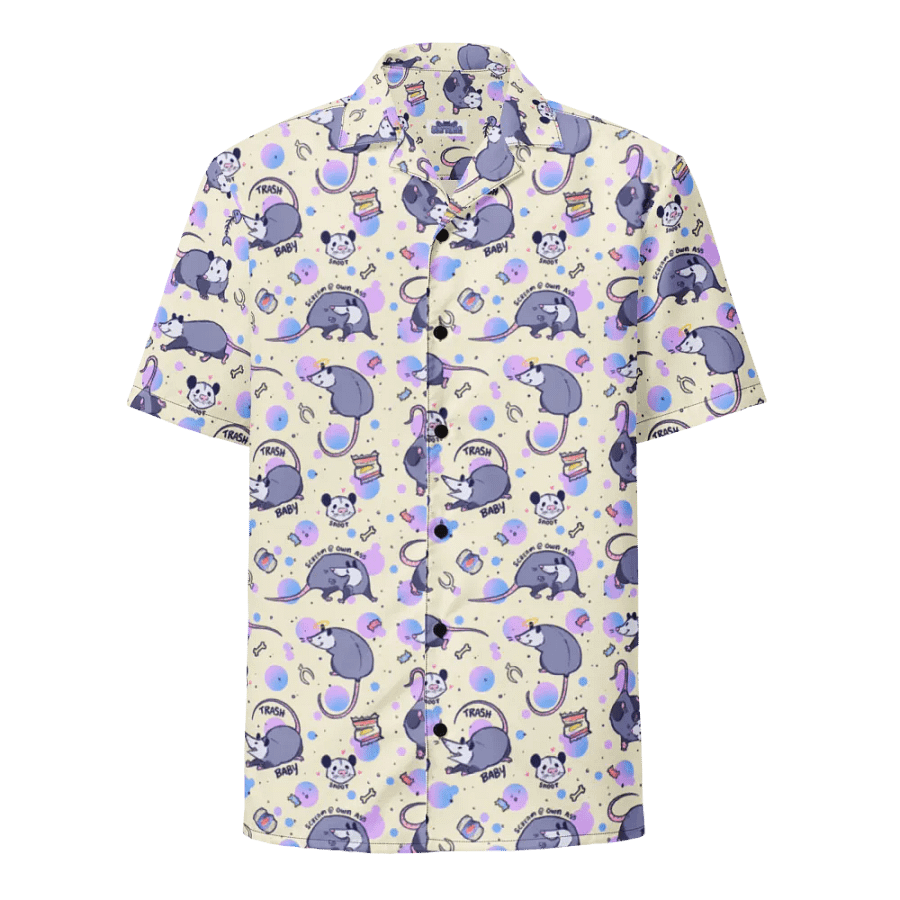 Trash Baby Opossums Button Down product image (1)