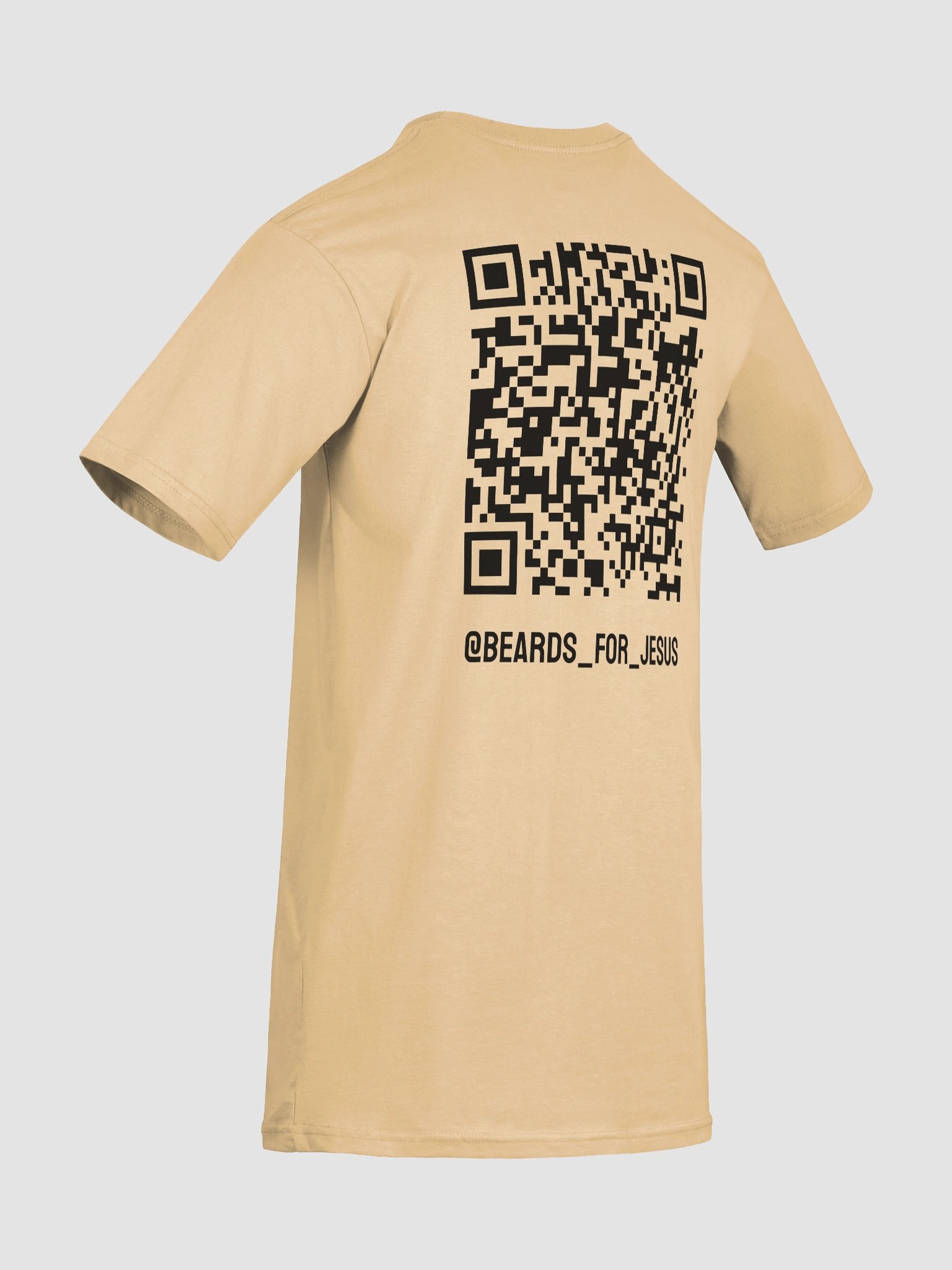 Beards For Jesus QR Code Tee - Black Logo - Men's Heavyweight product image (32)