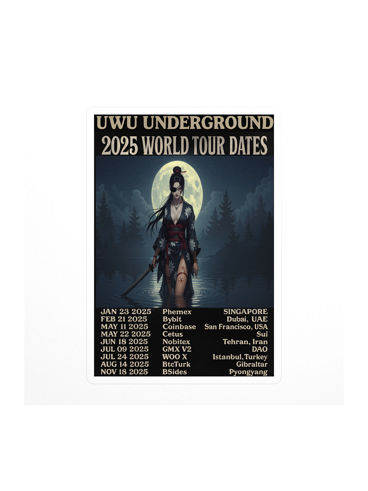 UwU World Tour - Yin - Ltd Edition - 2025 - Sticker product image (1)