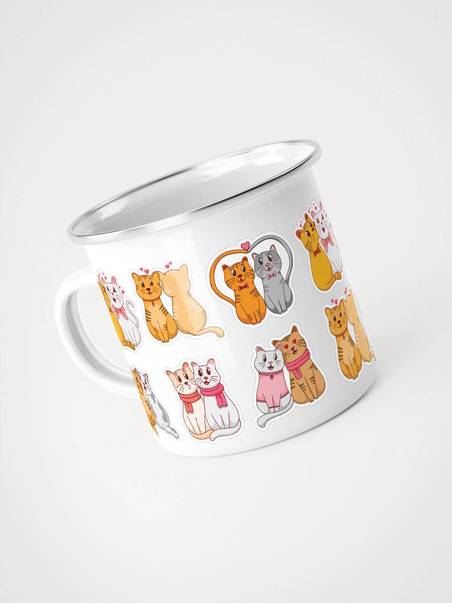Lovely Cats Enamel Mug product image (4)