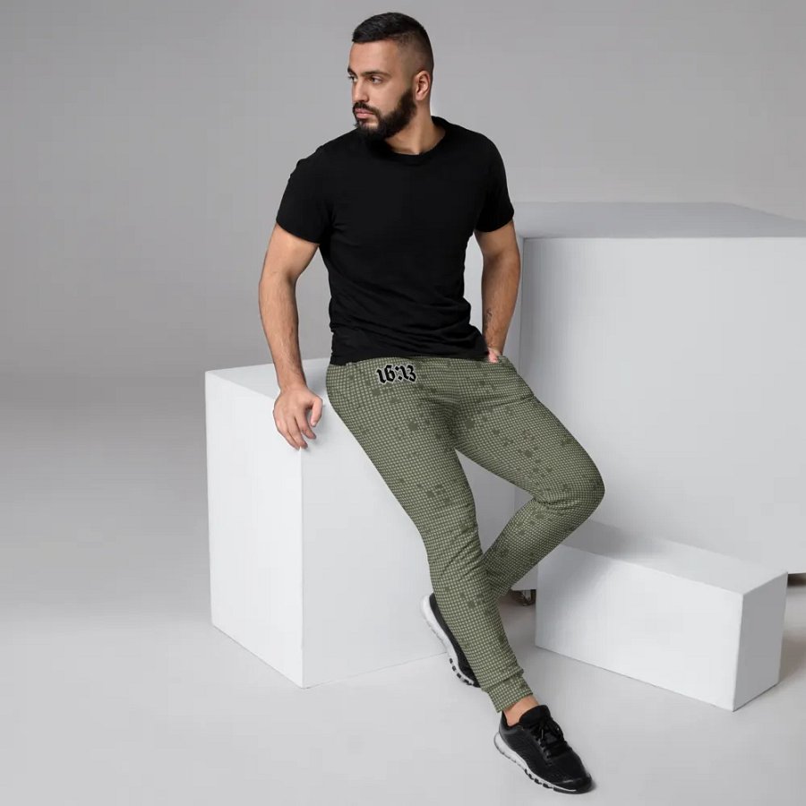Faithful Camo: 1 Corinthians 16:13 Male Joggers - Desert Night Camo product image (11)