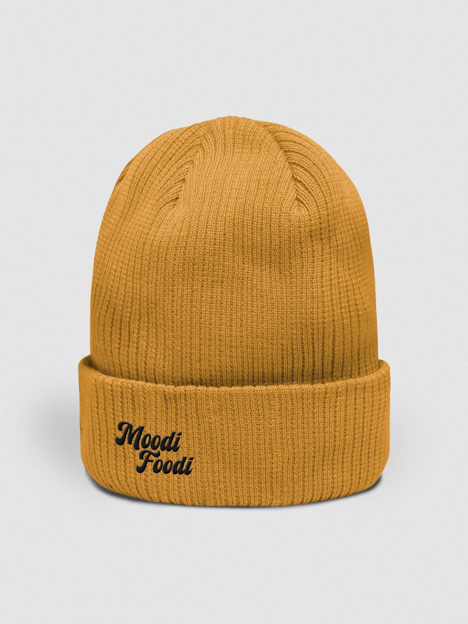 Moodi Foodi Originals – Organic Ribbed Beanie – Black Pepper product image (3)