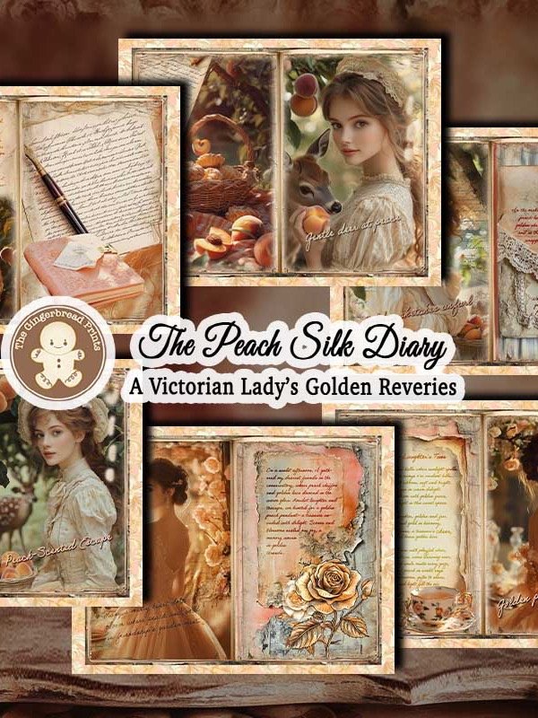 A Peach Silk Diary Journal Digital Download product image (5)