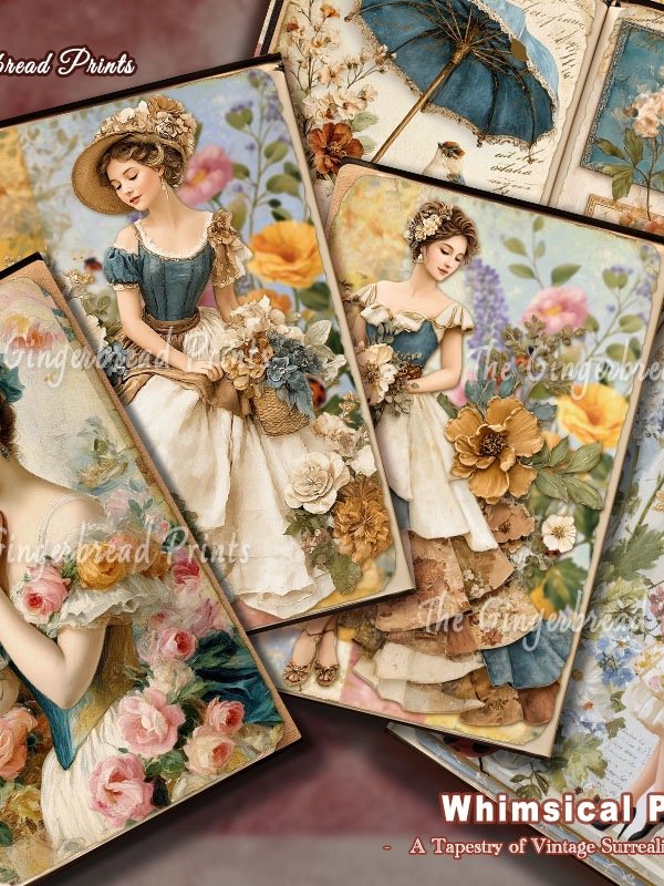 Whimsical Patchwork Journal kit digital Download product image (2)