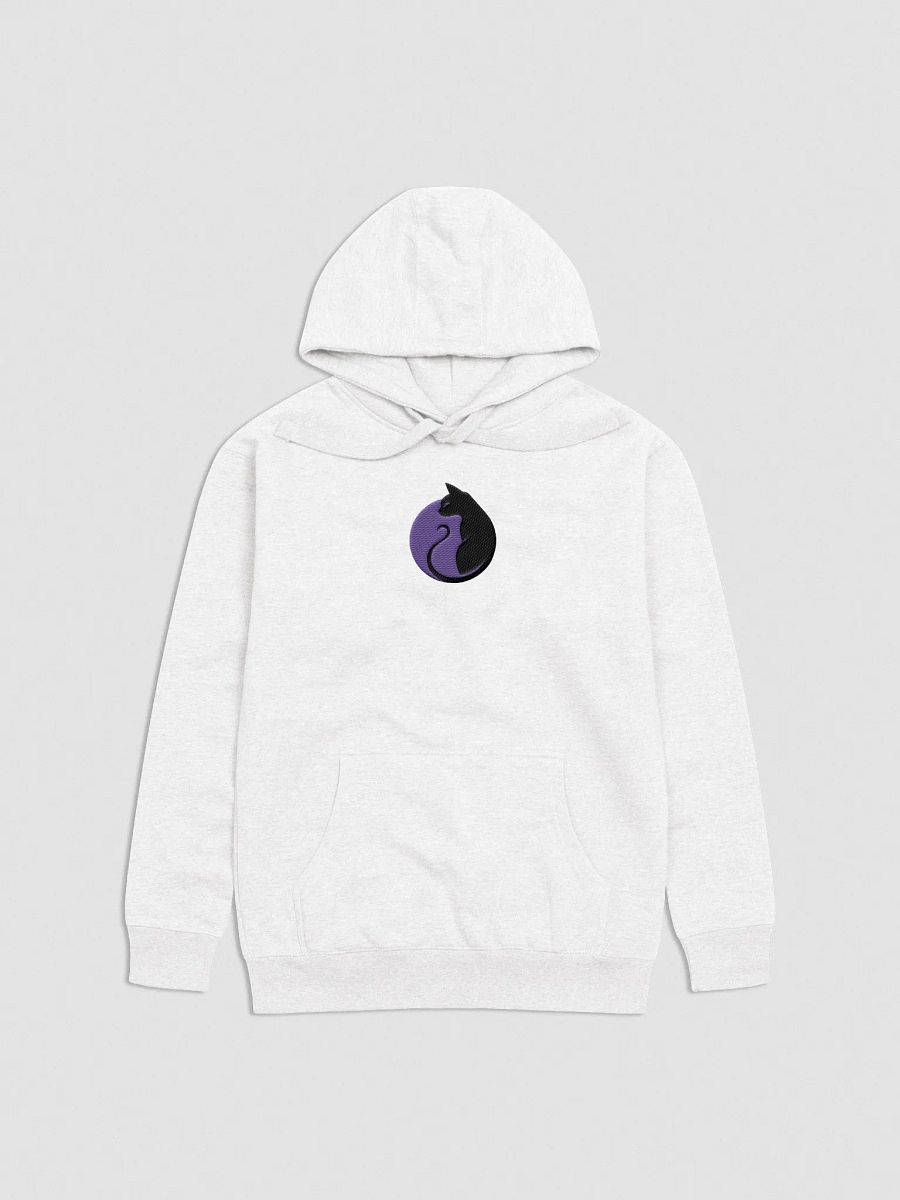 KawaiiKitten Embroidered Soft Medium Weight White Hoodie product image (1)