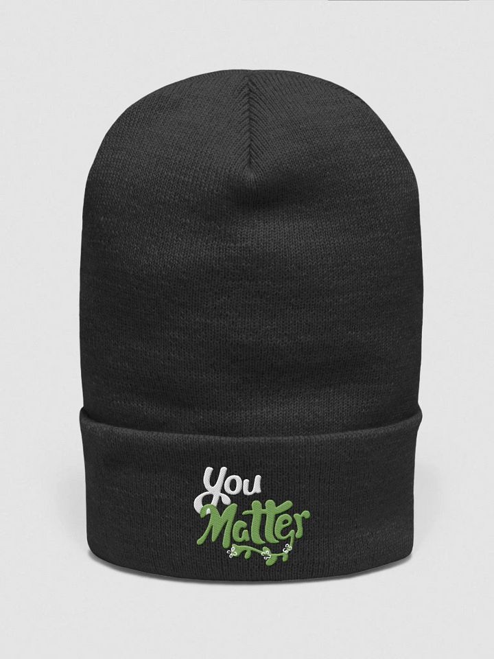 You Matter Flower Beanie product image (1)