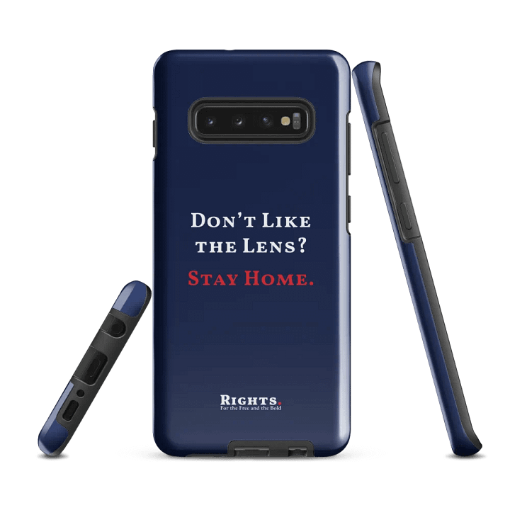 Don't Like the Lens? Stay Home. Samsung® Tough Case in Blue product image (2)