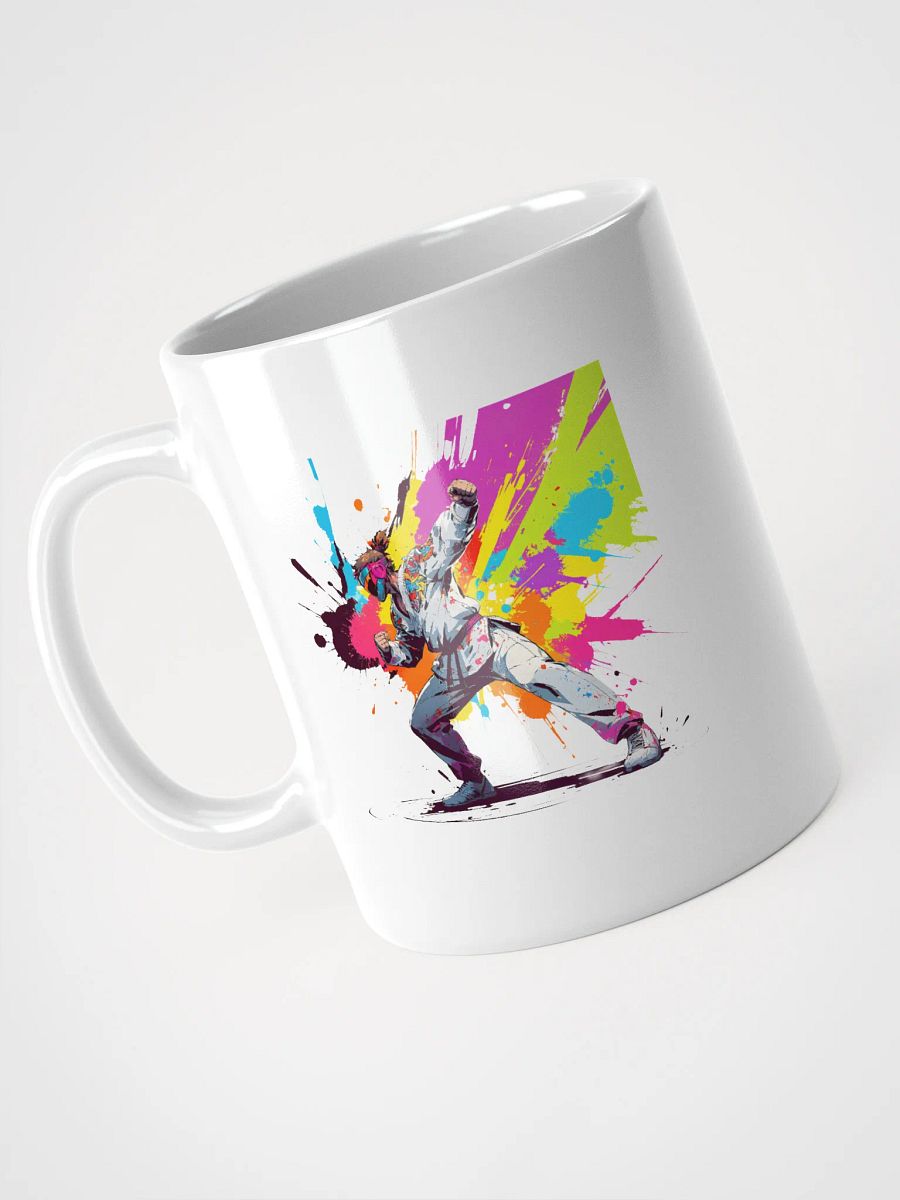 White Glossy Mug ( D_0144_Color Kick Taekwondo Boy of the Streets ) product image (9)