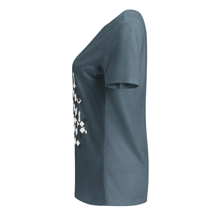 Escher's Chessboard women's v-neck t-shirt product image (6)