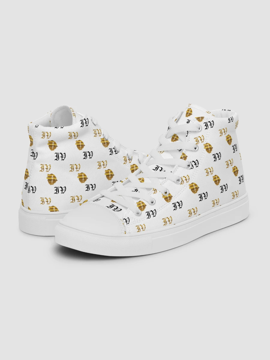 Victor Ivyic Women's High Top Canvas Shoes White product image (12)