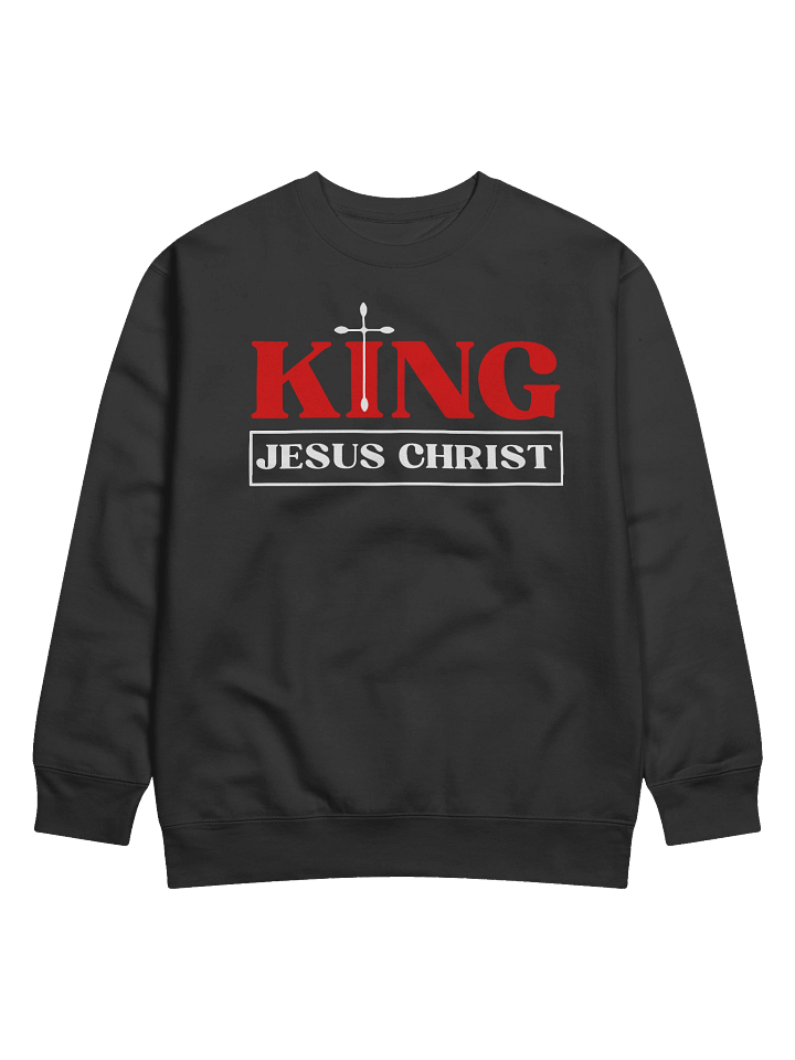 King Jesus Christ Christian Sweater | Faith-Filled Winter Apparel for Believers | Raise2shine product image (2)