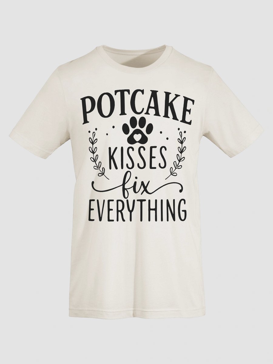 Potcake Kisses Fix Everything Dog Lover T-Shirt - Healing Paw Print Tee product image (68)